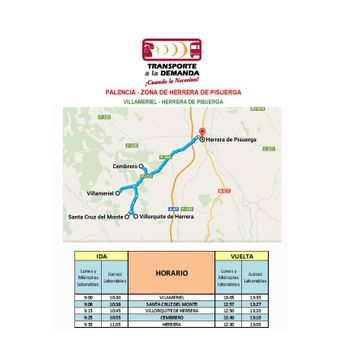 Autocares Estébanez Aja ruta Villameriel - Herrera de Pisuerga (II)